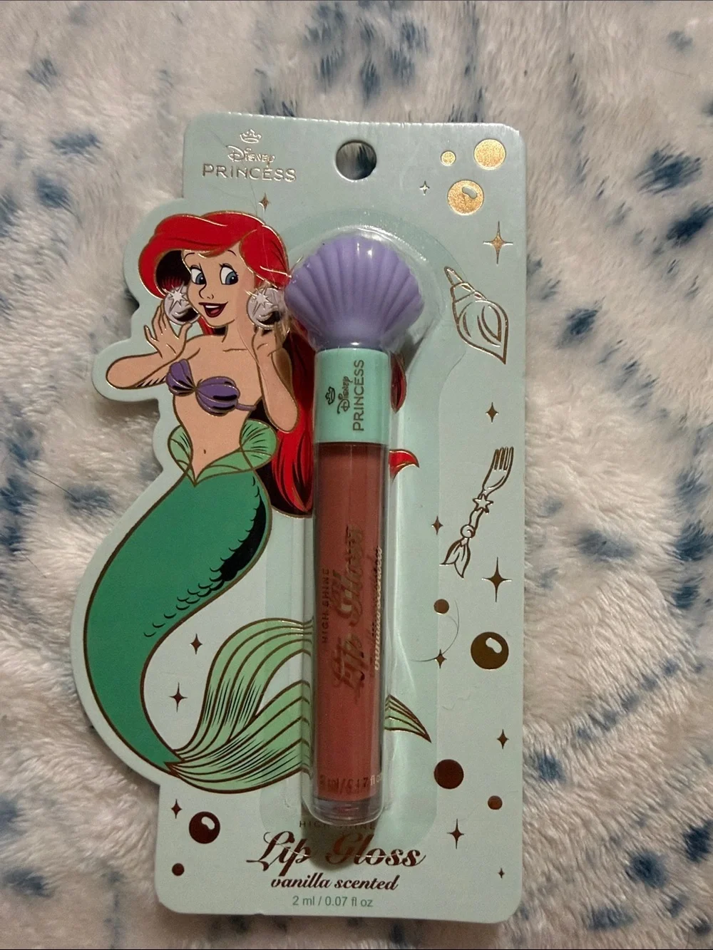 Disney Princess Lip Gloss Set — Teal, Yellow, Purple, Red, Pink